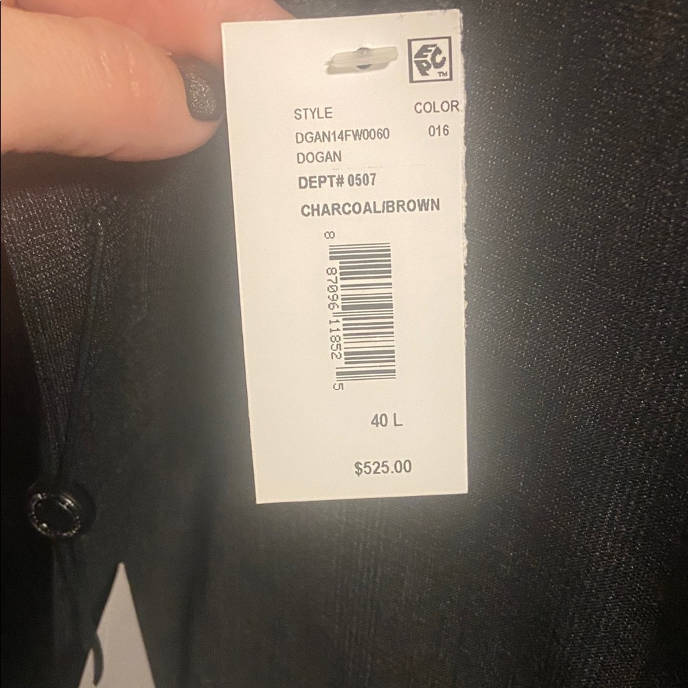 DKNY Men's Dark Gray Blazer - Picture 6 of 6